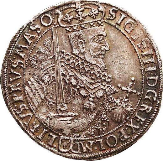 Аверс монеты - Полталера 1630 года II "Тип 1587-1630" - цена серебряной монеты - Польша, Сигизмунд III Ваза