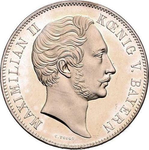 Anverso 2 táleros 1848 "Christoph Ritter von Gluck" - valor de la moneda de plata - Baviera, Maximilian II