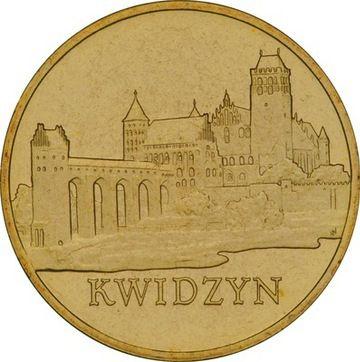 Reverso 2 eslotis 2007 MW AN "Kwidzyn" - valor de la moneda  - Polonia, República moderna