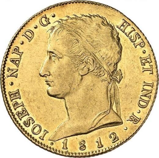 Аверс монеты - 320 реалов 1812 года M RS - цена золотой монеты - Испания, Жозеф Бонапарт