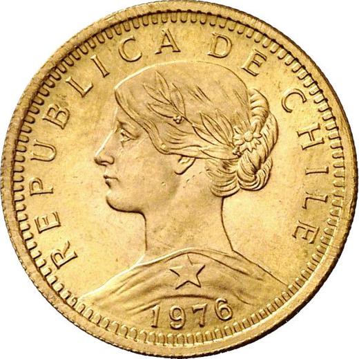 Reverse 20 Pesos 1976 So - Gold Coin Value - Chile, Republic