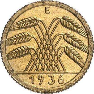 Reverso 5 Reichspfennigs 1936 E - valor de la moneda  - Alemania, República de Weimar