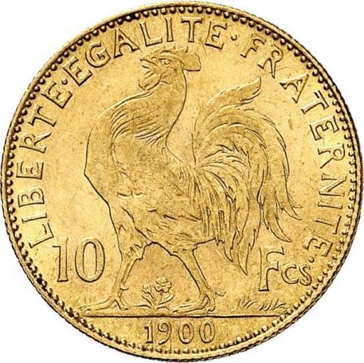 Reverse 10 Francs 1900 "Type 1899-1914" Paris - France, Third Republic