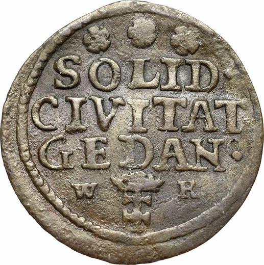 Reverso Szeląg 1753 WR "de Gdansk" - valor de la moneda  - Polonia, Augusto III
