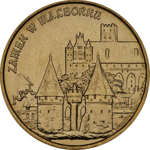Реверс монеты - 2 злотых 2002 года MW NR "Замок Мальборк" - цена  монеты - Польша, III Республика после деноминации