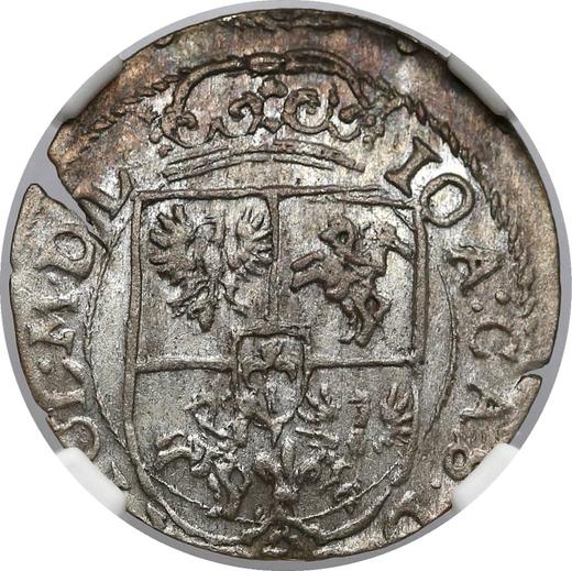 Rewers monety - Półtorak 1652 "Litwa" Napis "60" - cena srebrnej monety - Polska, Jan II Kazimierz
