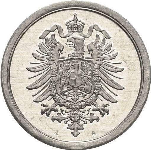 Реверс монеты - 1 пфенниг 1917 года A "Тип 1916-1918" - цена  монеты - Германия, Германская Империя