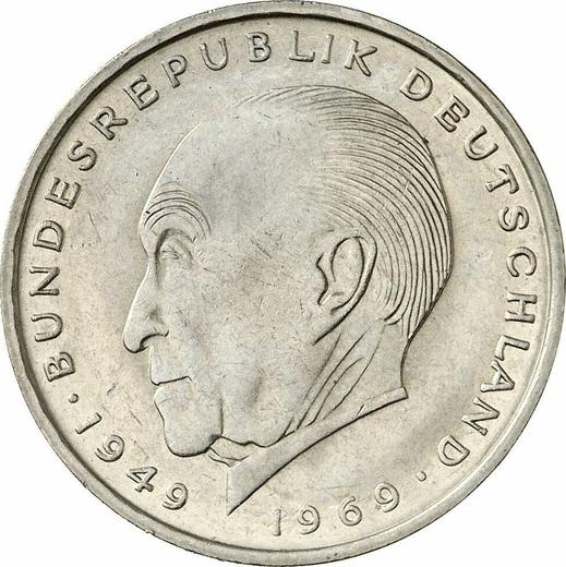 Awers monety - 2 marki 1975 D "Konrad Adenauer" - cena  monety - Niemcy, RFN