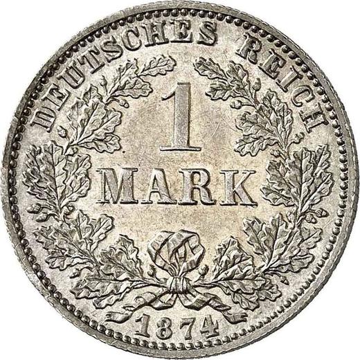 Awers monety - 1 marka 1874 C "Typ 1873-1887" - cena srebrnej monety - Niemcy, Cesarstwo Niemieckie