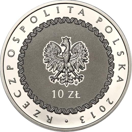 Obverse 10 Zlotych 2013 MW "200th Anniversary of the Death of Prince Jozef Poniatowski" - Silver Coin Value - Poland, III Republic after denomination