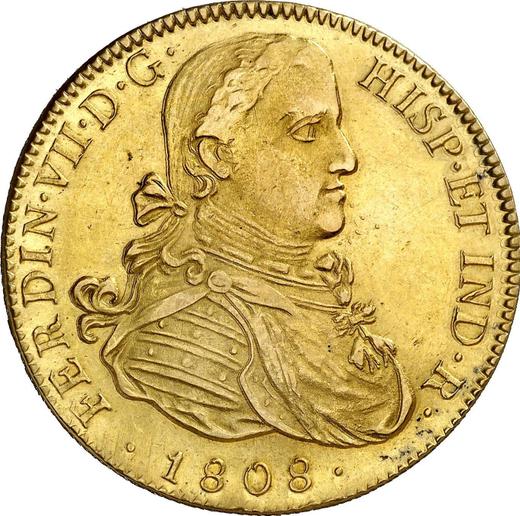 Аверс монеты - 8 эскудо 1808 года Mo TH - цена золотой монеты - Мексика, Фердинанд VII