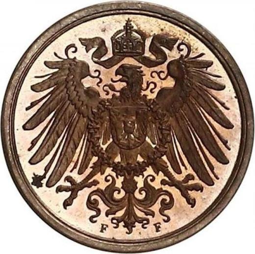Reverse 2 Pfennig 1907 F "Type 1904-1916" -  Coin Value - Germany, German Empire