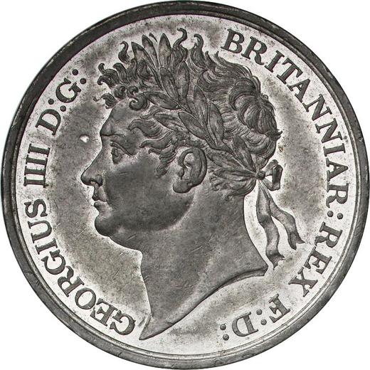 Аверс монеты - Пробная 1 крона без года (1820-1830) - цена  монеты - Великобритания, Георг IV