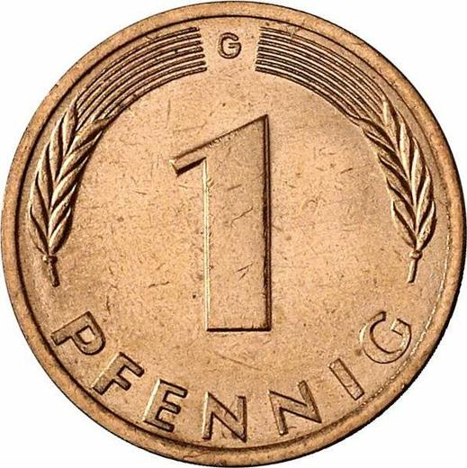 Аверс монеты - 1 пфенниг 1978 года G - цена  монеты - Германия, ФРГ