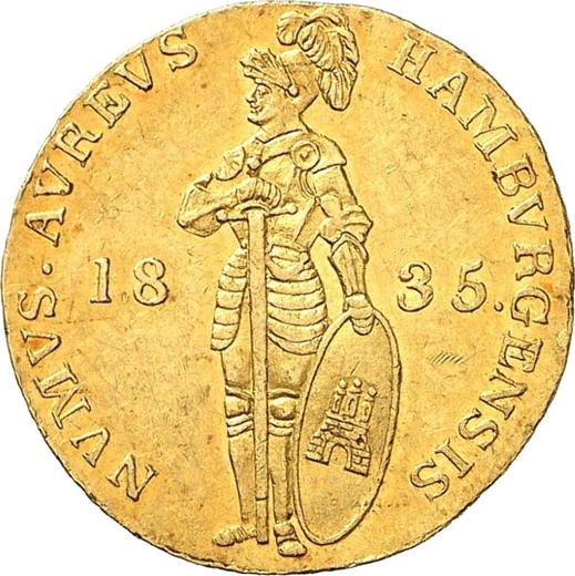 Awers monety - Dukat 1835 - cena  monety - Hamburg, Wolne Miasto
