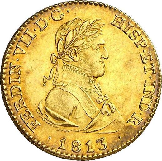 Awers monety - 2 escudo 1813 M IJ "Typ 1813-1814" - cena złotej monety - Hiszpania, Ferdynand VII