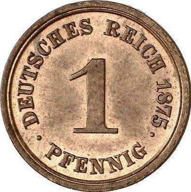 Obverse 1 Pfennig 1875 F "Type 1873-1889" -  Coin Value - Germany, German Empire