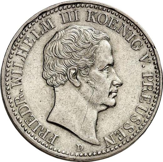 Anverso Tálero 1836 D - valor de la moneda de plata - Prusia, Federico Guillermo III