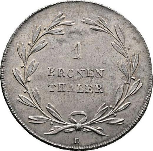 Revers Taler 1814 D "Typ 1813-1814" - Silbermünze Wert - Baden, Karl Ludwig Friedrich