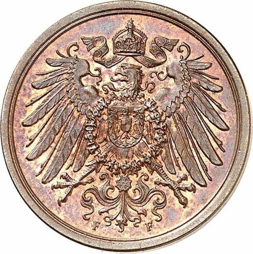 Reverso 2 Pfennige 1904 F "Tipo 1904-1916" - valor de la moneda  - Alemania, Imperio alemán