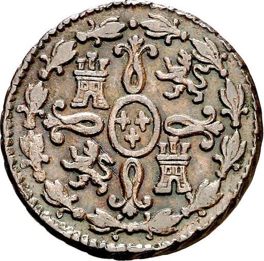 Rewers monety - 2 maravedis 1807 - cena  monety - Hiszpania, Karol IV