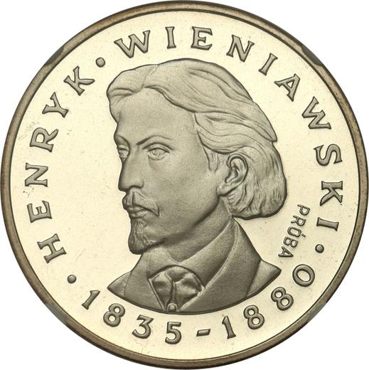 Reverso Pruebas 100 eslotis 1979 MW "Henryk Wieniawski" Plata - valor de la moneda de plata - Polonia, República Popular