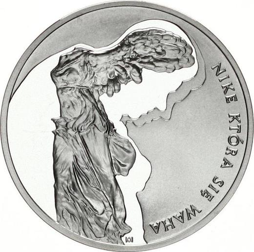 Reverso 10 eslotis 2008 MW KK "Décimo aniversario de la muerte de Zbigniew Herbert" - valor de la moneda de plata - Polonia, República moderna