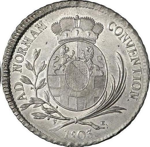 Reverse Thaler 1803 FE - Silver Coin Value - Baden, Charles Frederick