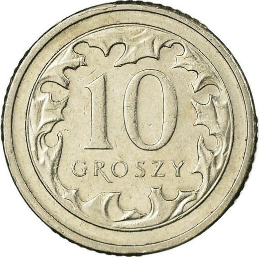 Реверс монеты - 10 грошей 2015 года MW - цена  монеты - Польша, III Республика после деноминации