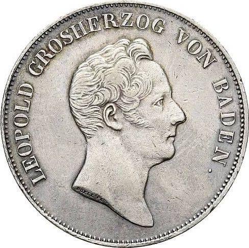 Awers monety - Talar 1836 "Typ 1830-1837" - cena srebrnej monety - Badenia, Leopold
