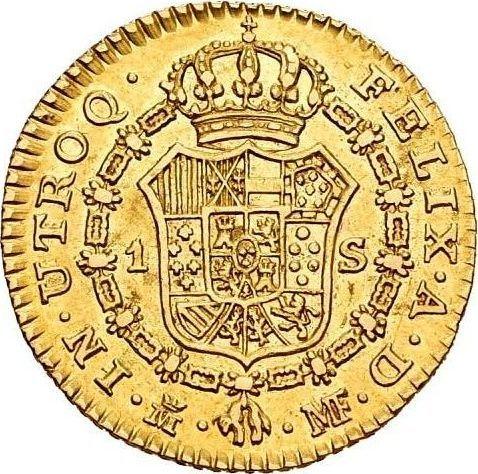 Reverse 1 Escudo 1791 M MF - Spain, Charles IV