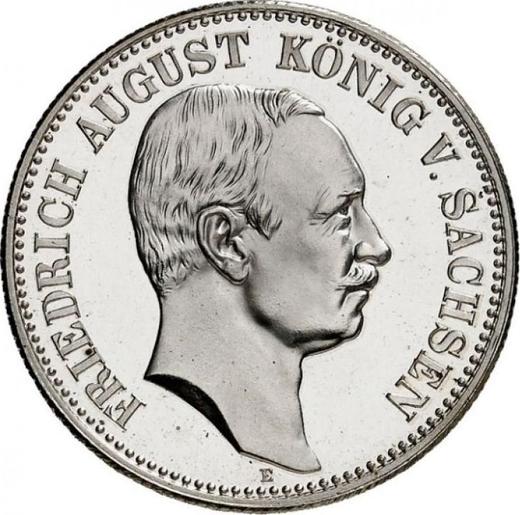 Аверс монеты - 2 марки 1912 года E "Саксония" - цена серебряной монеты - Германия, Германская Империя