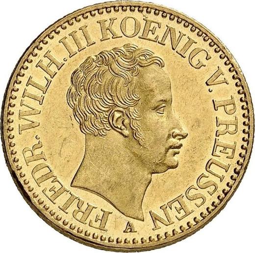 Awers monety - Podwójny Friedrichs d'or 1839 A - cena złotej monety - Prusy, Fryderyk Wilhelm III