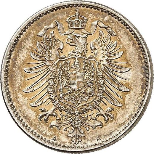 Reverso 1 marco 1873 A "Tipo 1873-1887" - valor de la moneda de plata - Alemania, Imperio alemán