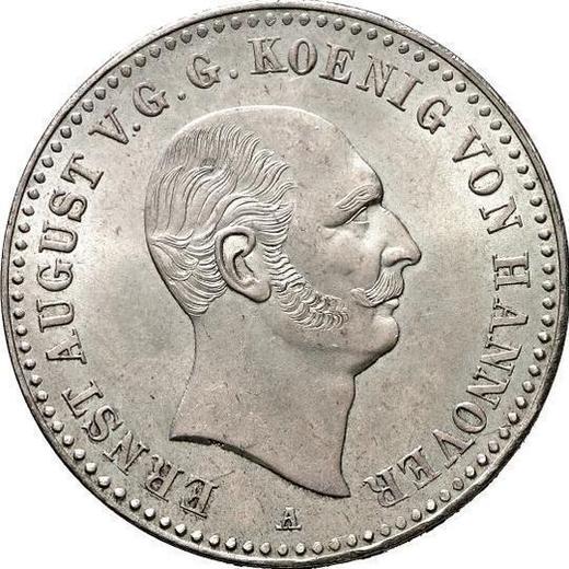 Anverso Tálero 1841 A "Tipo 1840-1841" - valor de la moneda de plata - Hannover, Ernesto Augusto 