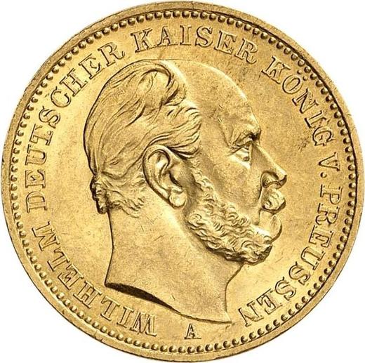Anverso 20 marcos 1884 A "Prusia" - valor de la moneda de oro - Alemania, Imperio alemán