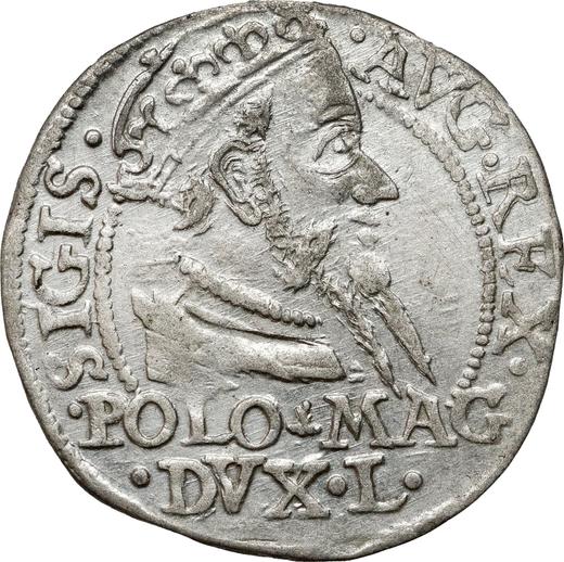 Awers monety - 1 grosz 1568 "Litwa" - cena srebrnej monety - Polska, Zygmunt II August