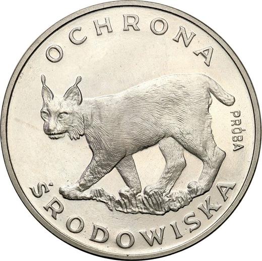 Реверс монеты - Пробные 100 злотых 1979 года MW "Рысь" Никель - цена  монеты - Польша, Народная Республика