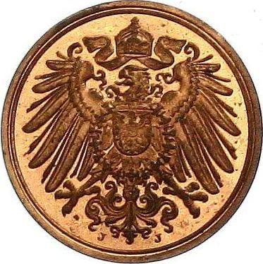 Реверс монеты - 1 пфенниг 1903 года J "Тип 1890-1916" - цена  монеты - Германия, Германская Империя
