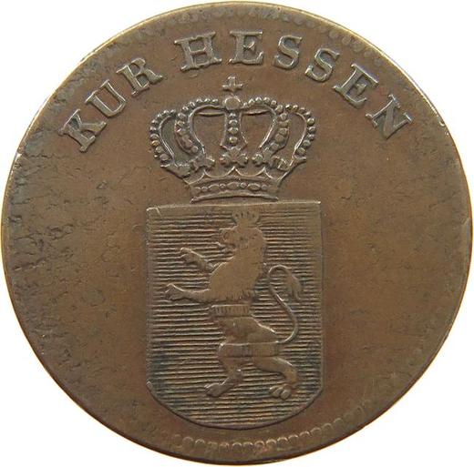 Аверс монеты - 1 крейцер 1833 года - цена  монеты - Гессен-Кассель, Вильгельм II