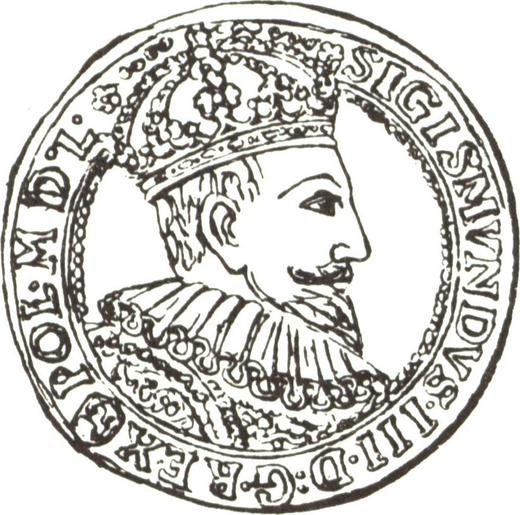 Аверс монеты - 10 дукатов (Португал) 1593 года - цена золотой монеты - Польша, Сигизмунд III Ваза