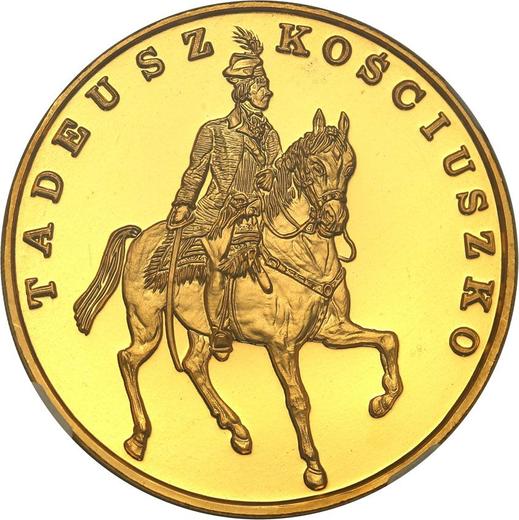 Reverse 500000 Zlotych 1990 "200th Anniversary of the Death of Tadeusz Kosciuszko" - Gold Coin Value - Poland, III Republic before denomination