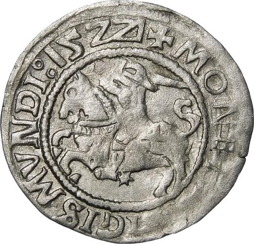 Anverso Medio grosz 1522 "Lituania" - valor de la moneda de plata - Polonia, Segismundo I el Viejo