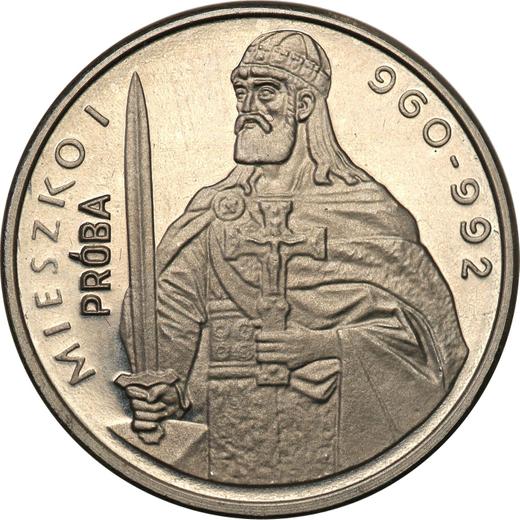 Reverso Pruebas 2000 eslotis 1979 MW "Miecislao I" Níquel - valor de la moneda  - Polonia, República Popular