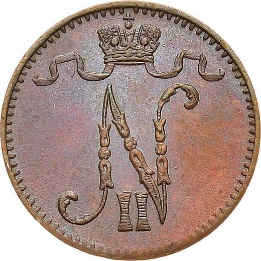 Аверс монеты - 1 пенни 1906 года - цена  монеты - Финляндия, Великое княжество