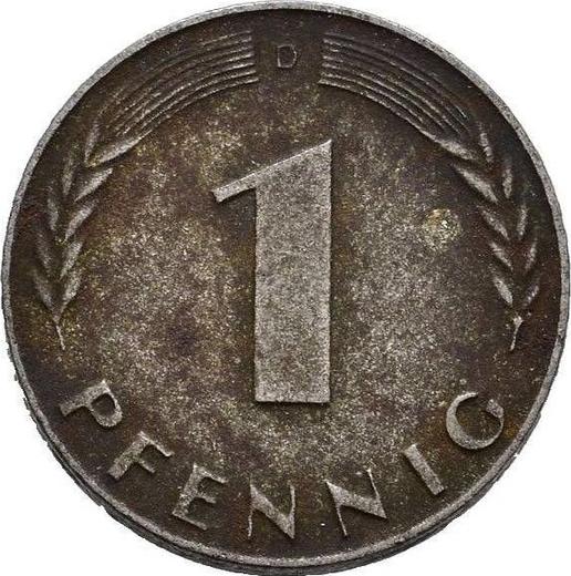 Anverso 1 Pfennig 1950-1971 Sin revestimiento - valor de la moneda  - Alemania, RFA