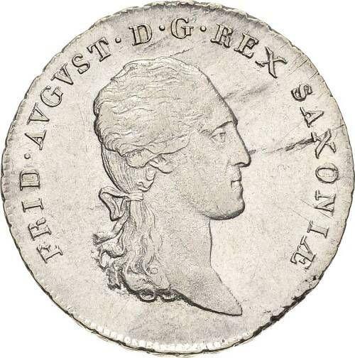 Obverse 1/3 Thaler 1812 S.G.H. - Silver Coin Value - Saxony, Frederick Augustus I