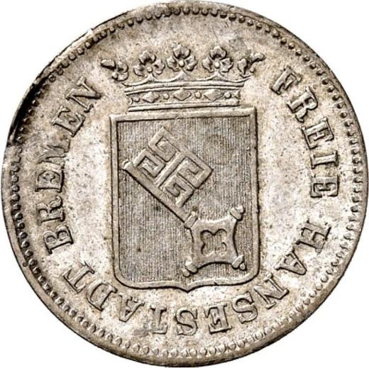 Awers monety - 6 grote 1840 - cena srebrnej monety - Brema, Wolne miasto