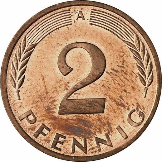 Аверс монеты - 2 пфеннига 1998 года A - цена  монеты - Германия, ФРГ