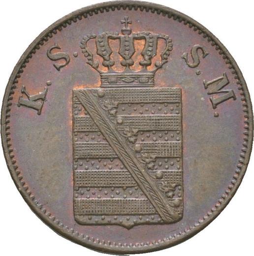 Аверс монеты - 2 пфеннига 1841 года G - цена  монеты - Саксония-Альбертина, Фридрих Август II